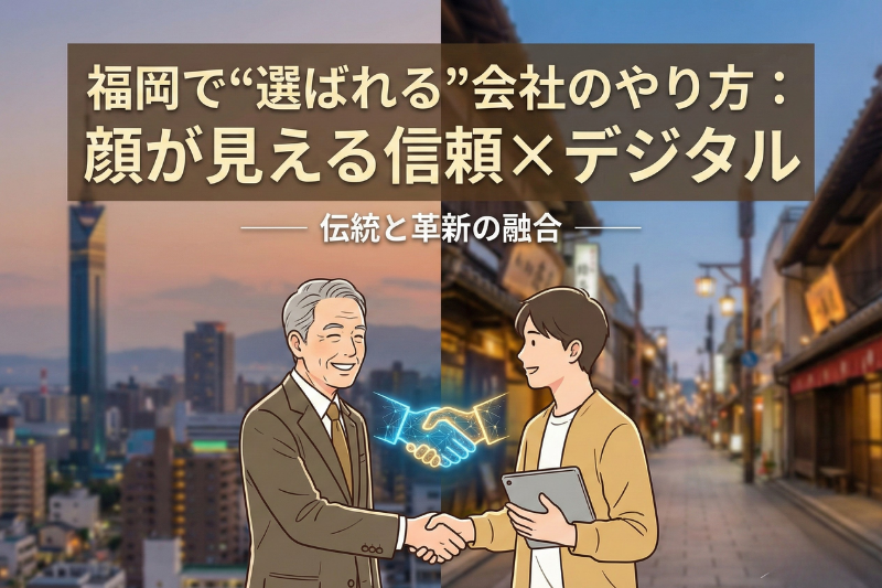 福岡で“選ばれる”会社のやり方：顔が見える信頼×デジタル
