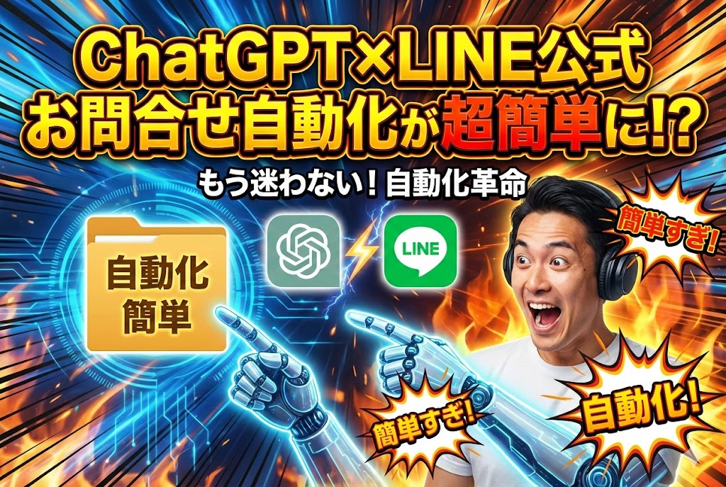 ChatGPT × LINE公式の“お問合せ自動化”が簡単になった件