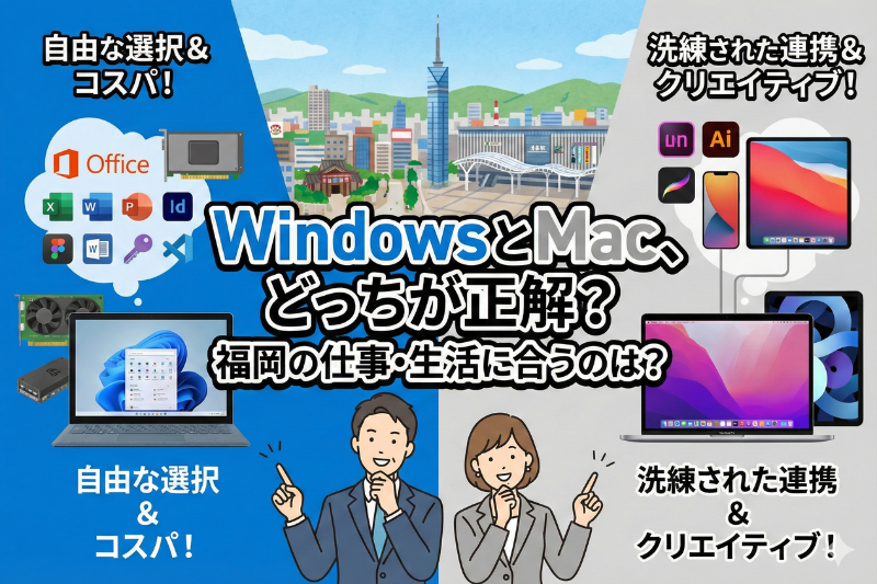 WindowsとMacはどちらを選べばよいか