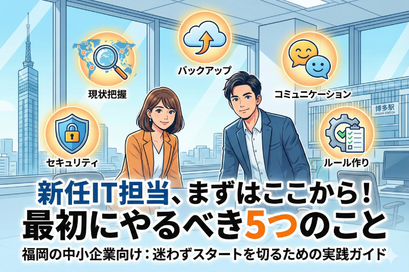 社内IT担当に任されたら最初にやるべき5つのこと