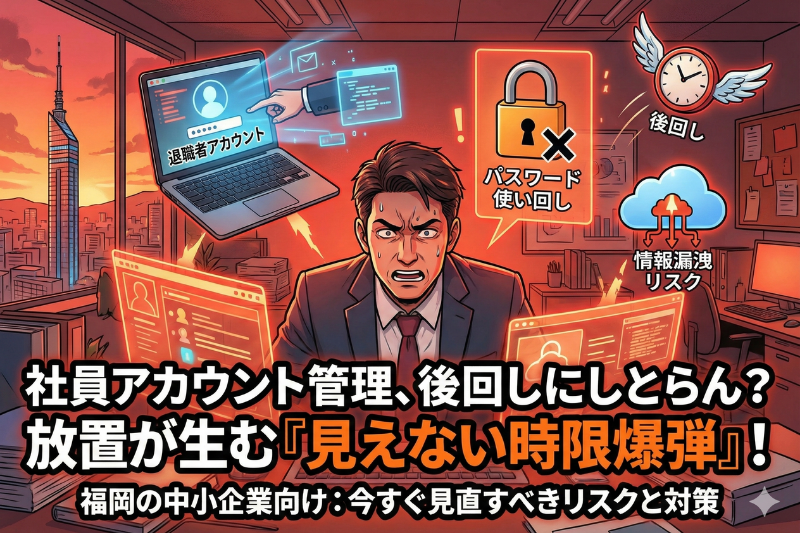 社員アカウント管理を後回しにすると起きる問題