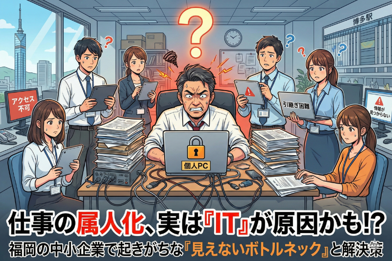 仕事が属人化する会社で起きているIT的な問題