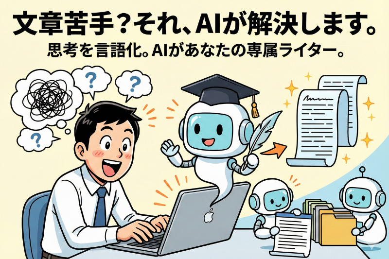 文章が苦手な人ほどChatGPTを使ったほうがよい理由
