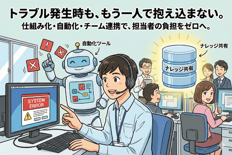 ITトラブル時に担当者が疲弊しない仕組み