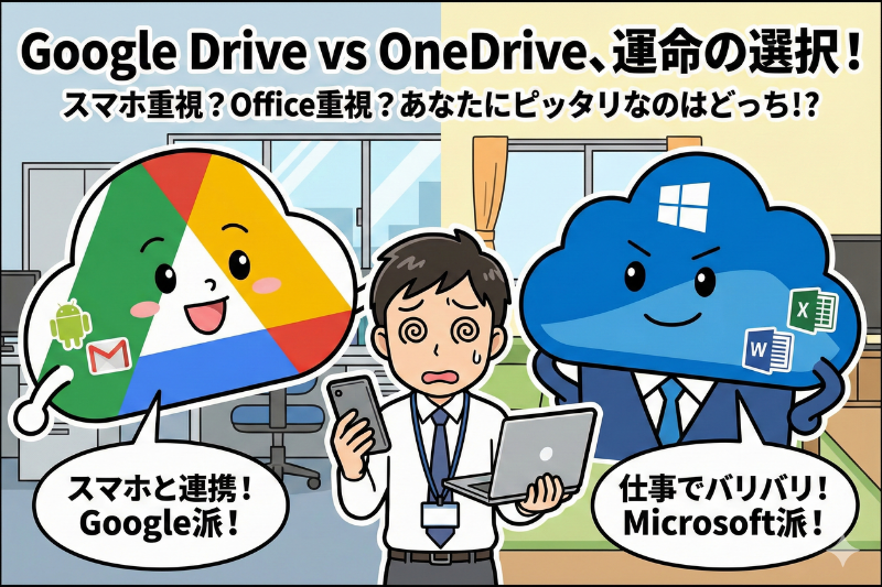 Google DriveとOneDriveはどちらを選ぶべきか