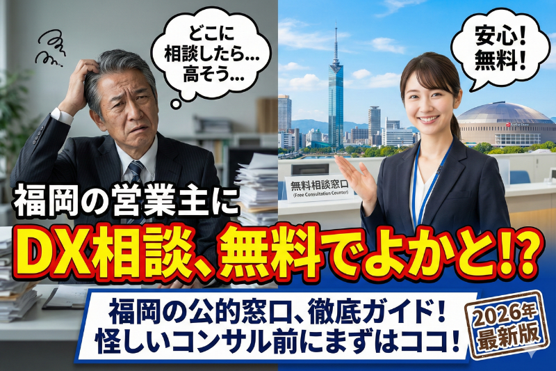 福岡で「DX相談」ならどこ？無料で使える公的窓口まとめ2026