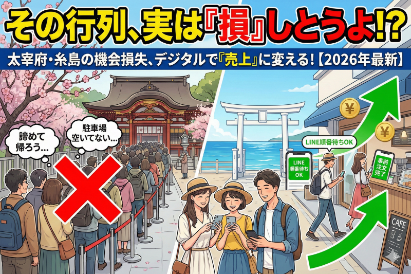 太宰府・糸島の混雑を「デジタル」で解消して客単価を上げる