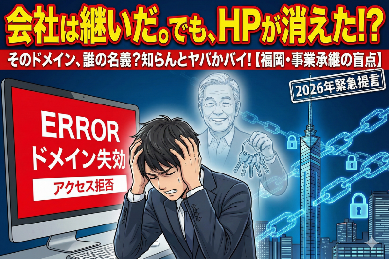 そのドメイン、誰の名義？事業承継で盲点になる「デジタル資産」
