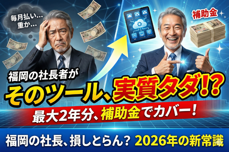 そのツール、実質タダ？「サブスク補助」を賢く使う2026年の定石