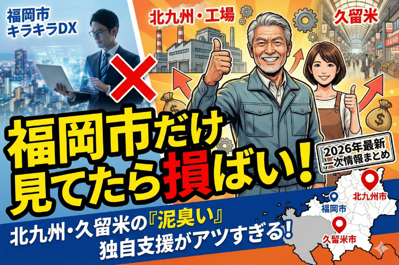 北九州市・久留米市の独自支援策まとめ。福岡市だけじゃないDX