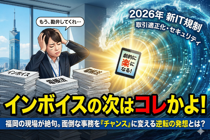 インボイス・電帳法の次はこれ。2026年に来る新しいIT規制への備え