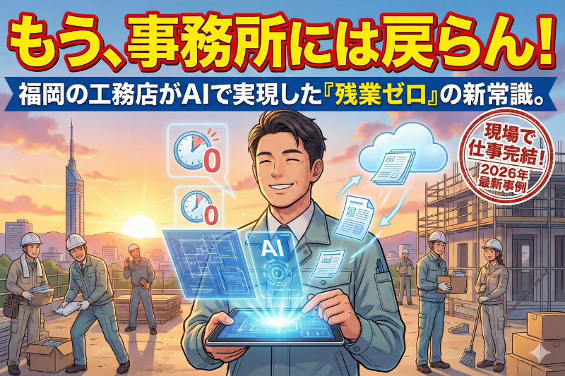 建設現場の「残業規制」はAIで解く。福岡の工務店が残業ゼロになった理由