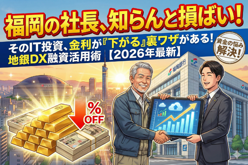 福岡の銀行が勧める「DX融資」。低金利でIT投資ができる裏ワザ