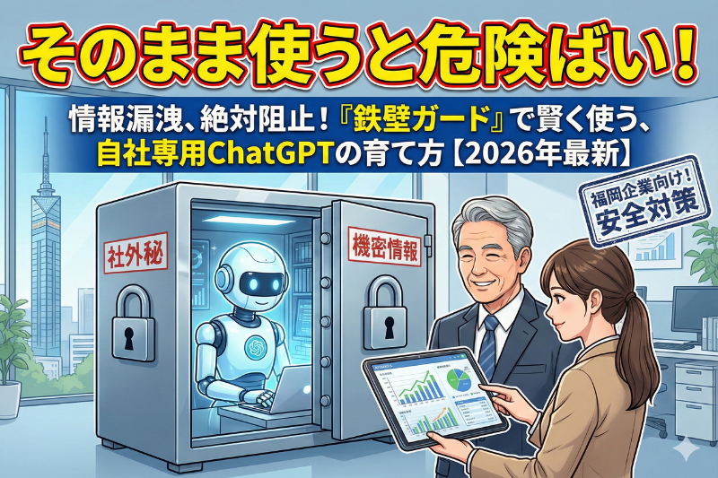 ChatGPTを「社内専用」にカスタマイズ。秘密情報を守りつつ賢く使う方法