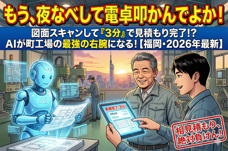 町工場の「見積もり」をAIで速攻回答。相見積もりで負けないスピード感