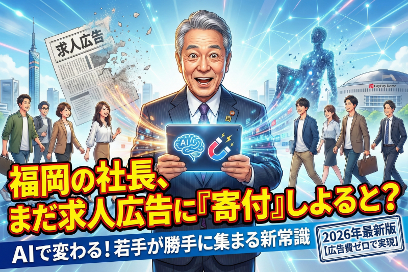 福岡の「採用難」はAIで解決できる？求人広告に頼らない新常識