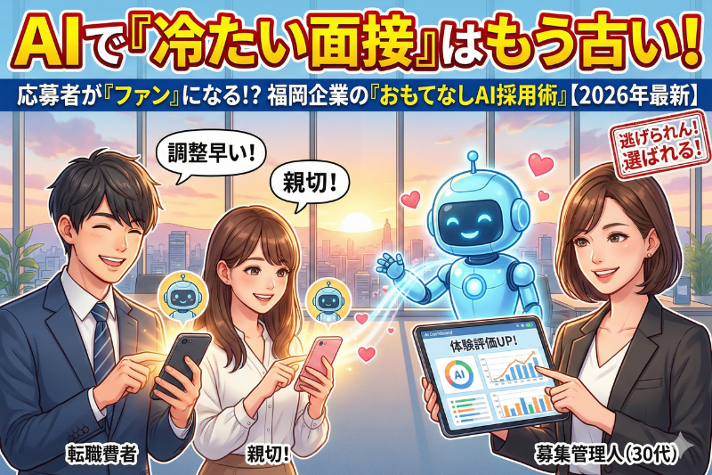 面接にAIを導入？福岡の「採用強者」がやっている応募者体験の向上