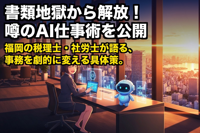 書類地獄から解放！福岡の税理士・社労士事務所が使い始めたAI活用術
